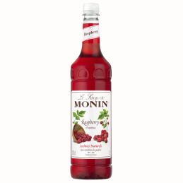 Monin, syrop malinowy w plastikowej butelce, poj. 1.0 l - Cukieteria.pl