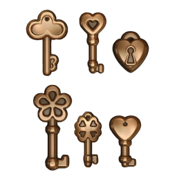 SCG33 Choco Keys Silikomart - forma silikonowa klucze - Cukieteria.pl