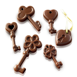 SCG33 Choco Keys Silikomart - forma silikonowa klucze - Cukieteria.pl