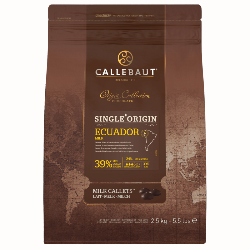 op. 2.5 kg ECUADOR MILK 39% Single Origin Callebaut - Cukieteria.pl