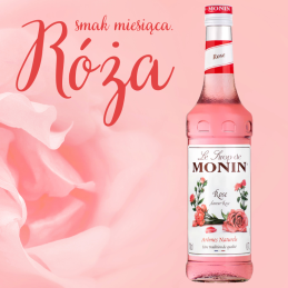 op. 0.7l Monin syrop różany do romantycznych napojów - Cukieteria.pl