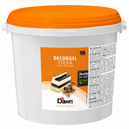 op. 7 kg Decorgel Cocoa Dark Total Coverage - czekoladowa glazura dekoracyjna - 8.03275.301 Dawn - Cukieteria.pl