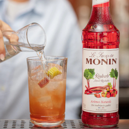 op. 0.7 l Rhubarb Le Sirop de MONIN - syrop rabarbarowy - Cukieteria.pl