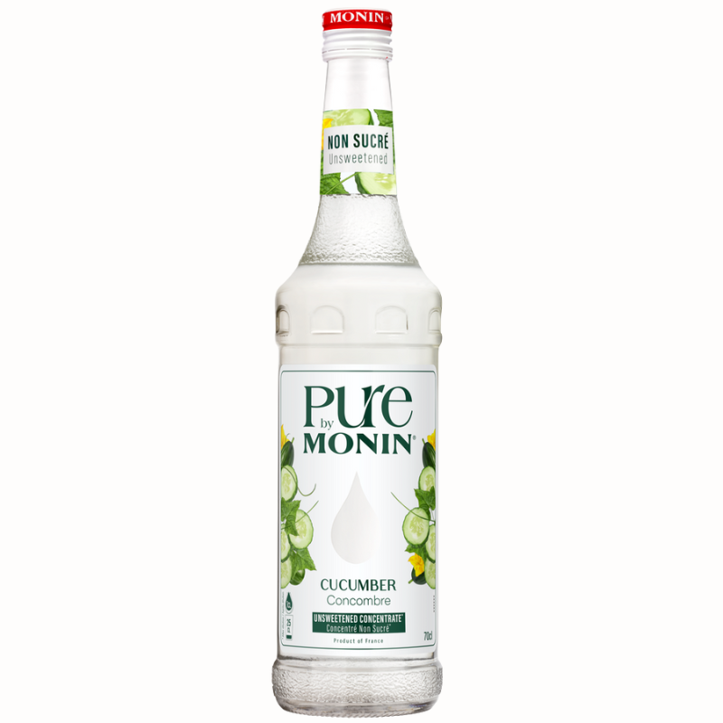 op. 0.7 l PURE CUCUMBER UNSWEETENED CONCENTRATE BY MONIN - Cukieteria.pl